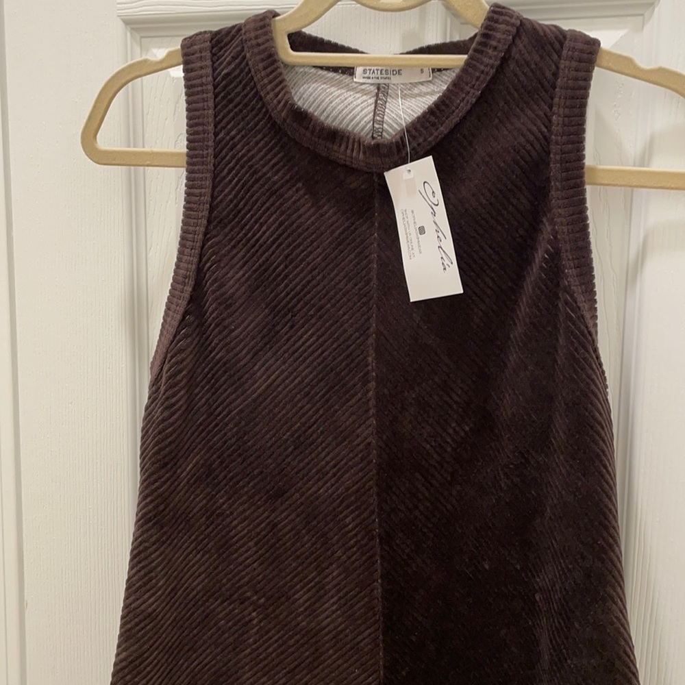 NWT Stateside Tank Top Size S, Color Brown